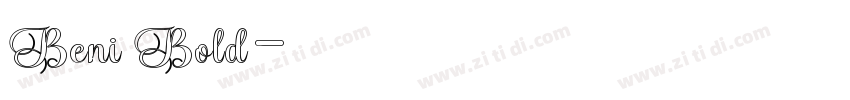 Beni Bold字体转换